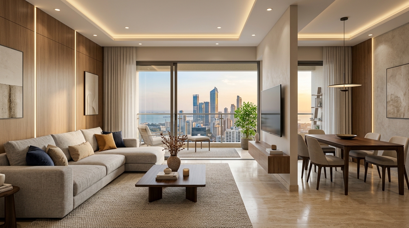 2 BHK Lumina Smart Layout Plan
